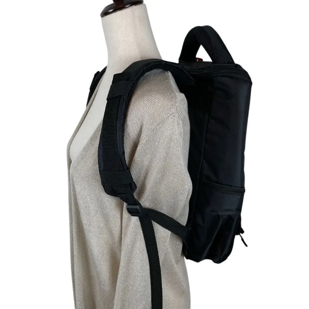 Perry Ellis Portfolio Computer Backpack cushioned top‎ handle black New